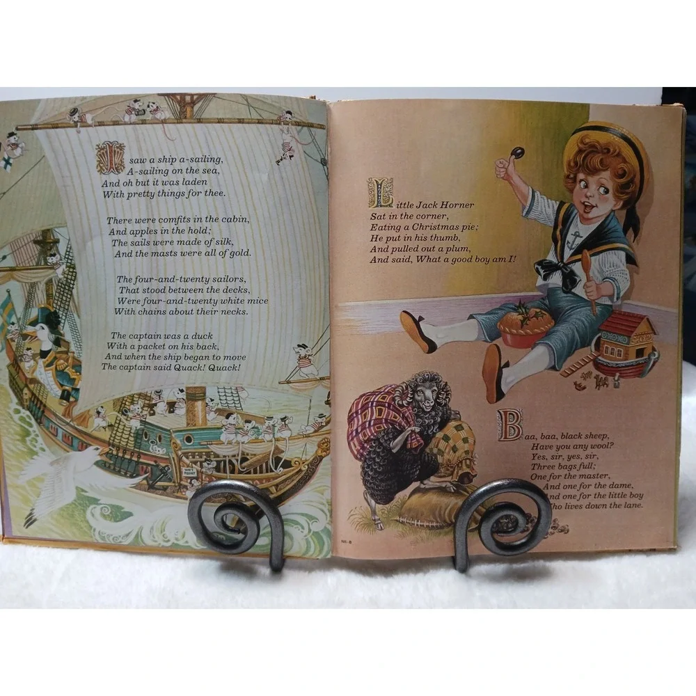 Vtg 1975 Brimax Books Time For A Rhyme A Collection‎ Of Nursery Rhymes HC